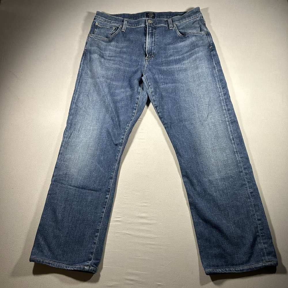 Mens Citizens of Humanity Sid Straight Jeans 38x30 Medium Wash Denim USA